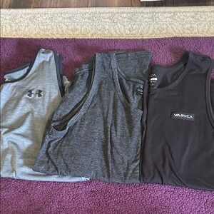 Under Armour, Goodlife and RVCA Tank Tops